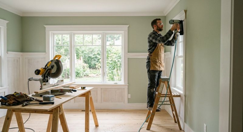 Custom Wood Trim Installation in Kansas City, KS
