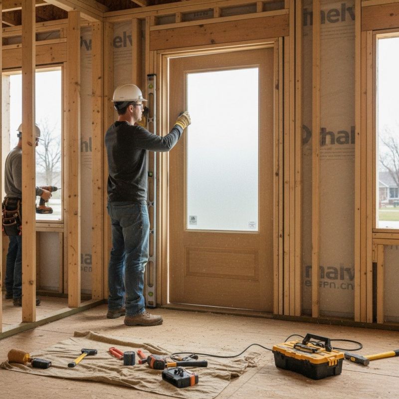 Local Curved Door Trim Installation pros at work